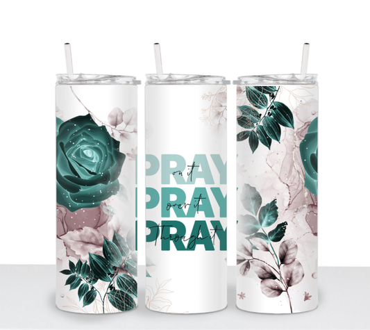 TUMBLER | Pray On It, Over It, Through It - 20 oz. Tumbler