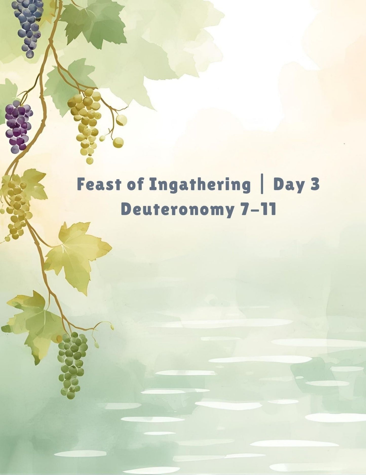 The Vine & The Branches Relationship Builder - Sukkot 2025 Yearbook, Deuteronomy | The Overview Edition