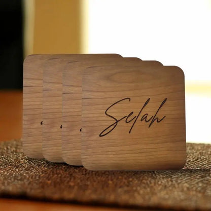 COASTERS | "Selah" Hardwood Coasters